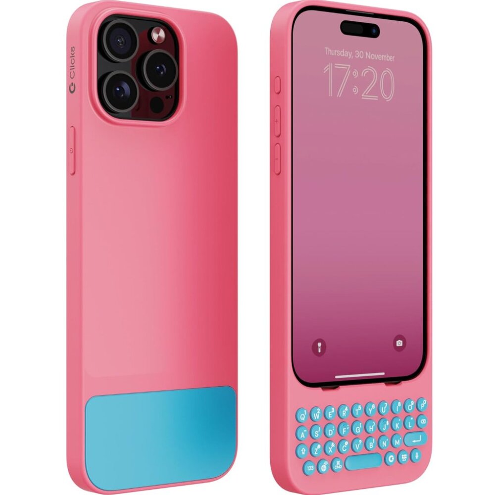 Clicks Keyboard for iPhone 15 Pro - Pink - Brand New in package